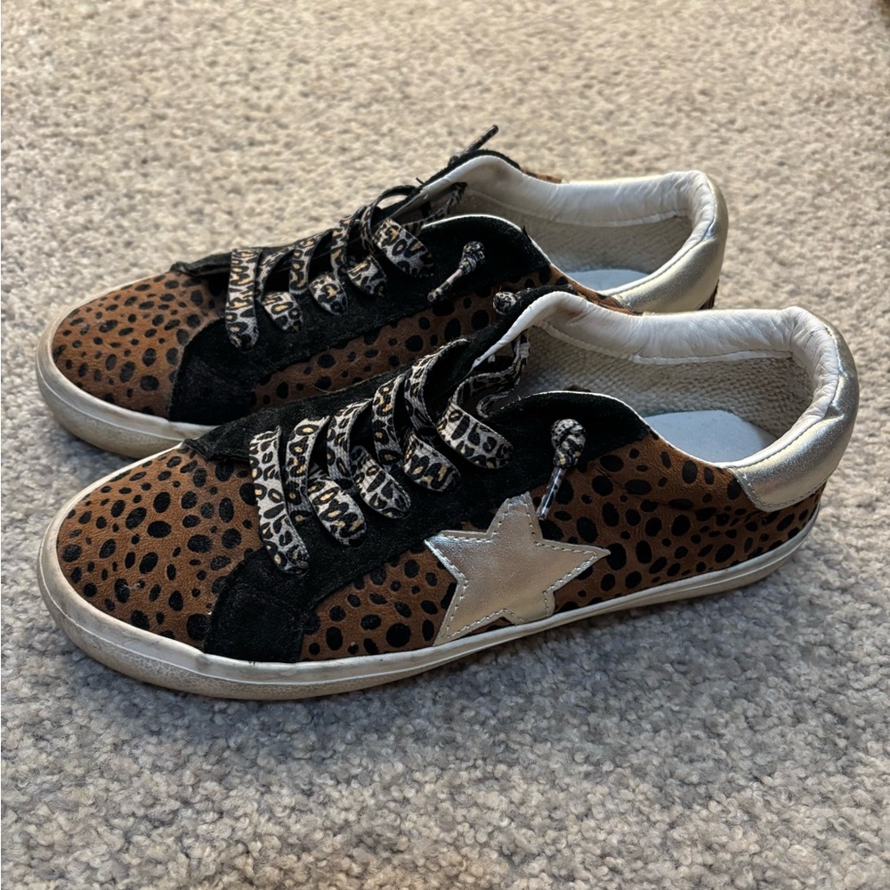 Steve Madden Leopard Print Sneakers